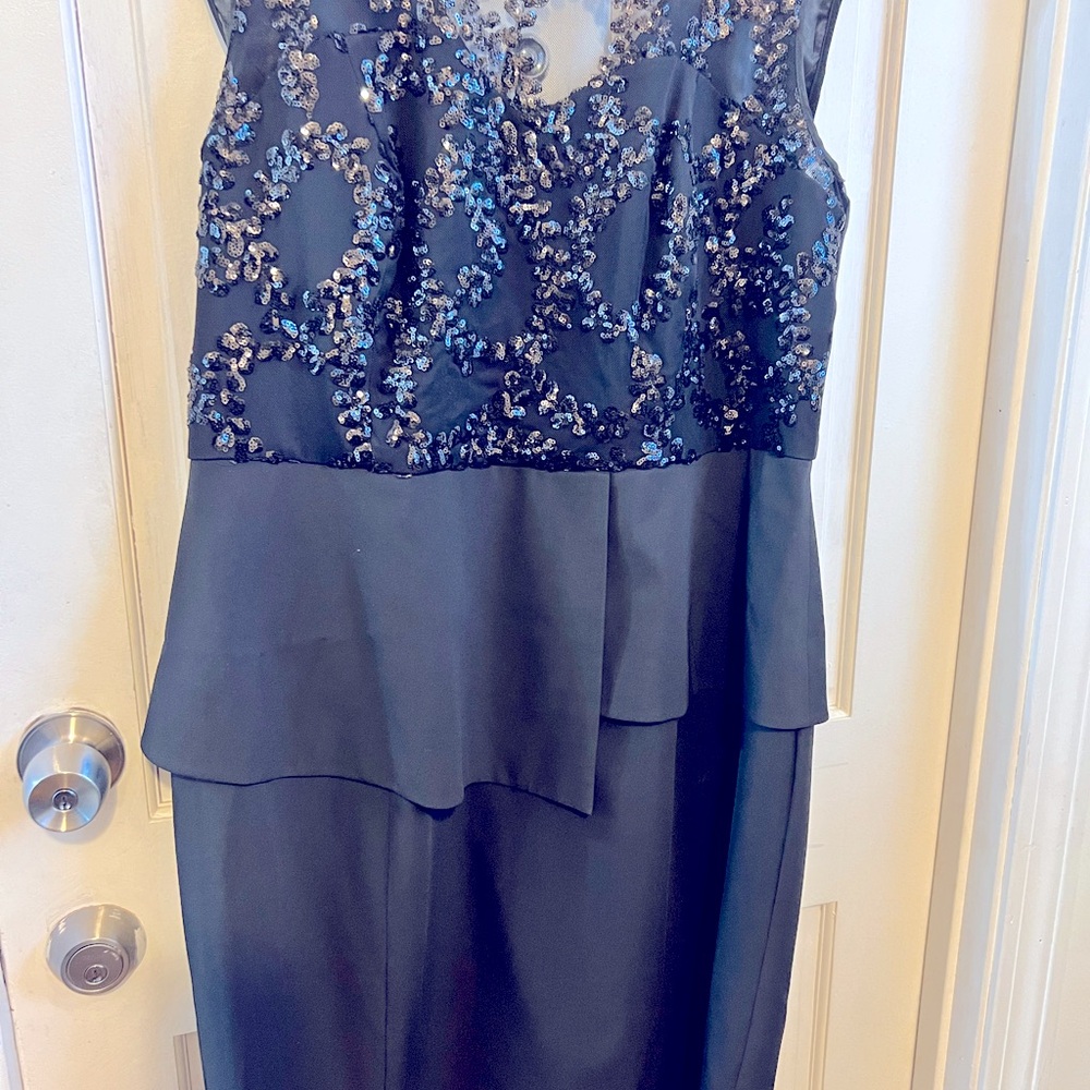 NWOT City Chic black peplum dress.